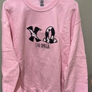 Gildan Pink Chi Omega Crewneck
